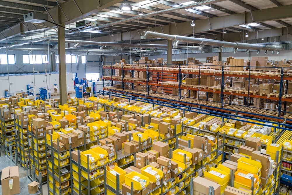 Organised warehouse and dispatch space